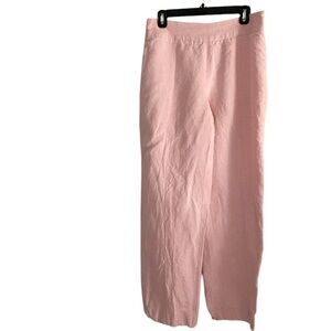 Vintage Jones Wear Women’s High Waisted Pastel Petal Pink Linen Blend Pants